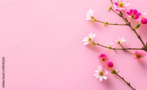 cherry blossom background, generative AI