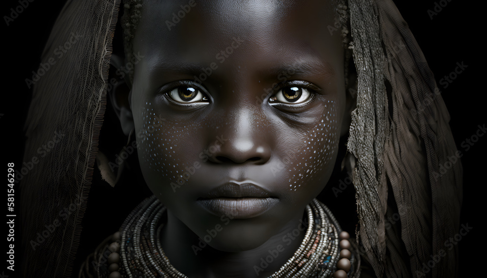 African Tribal Face Painting