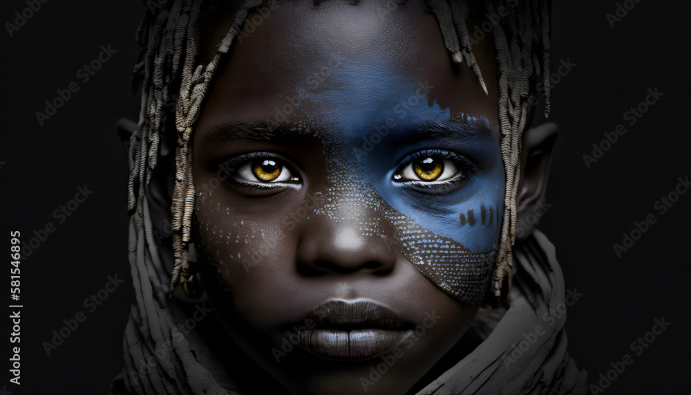 African Tribal Face Painting African Tribal Face Painting