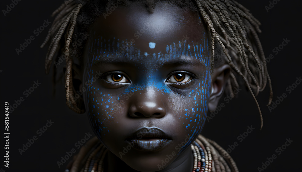 African Tribal Face Painting African Tribal Face Painting