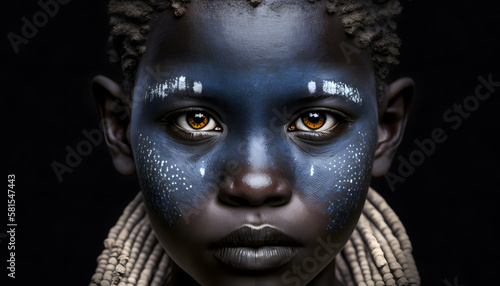 African Tribal Face Painting © Demencial Studies