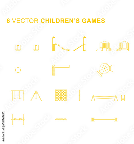 Vector - Urban furniture (Children's games)