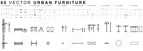Vector - Urban furniture (Full set)
