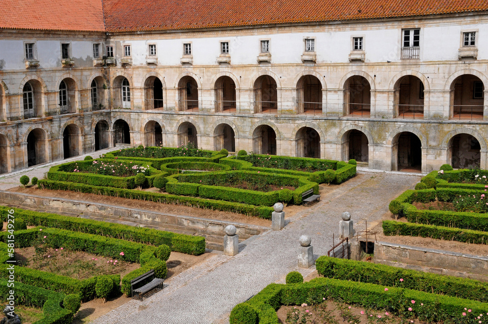 Alcobaca, Portugal - july 3 2010 : the  Alcobaca monastery