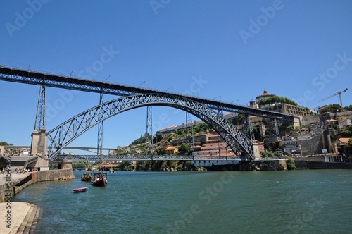 historical bridge of the city of Porto in Portugal