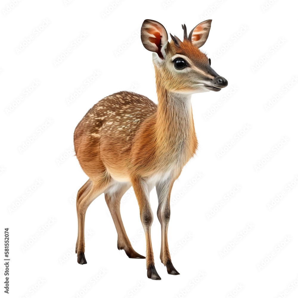 Greater mouse-deer isolate on background Greater mouse-deer isolate on background