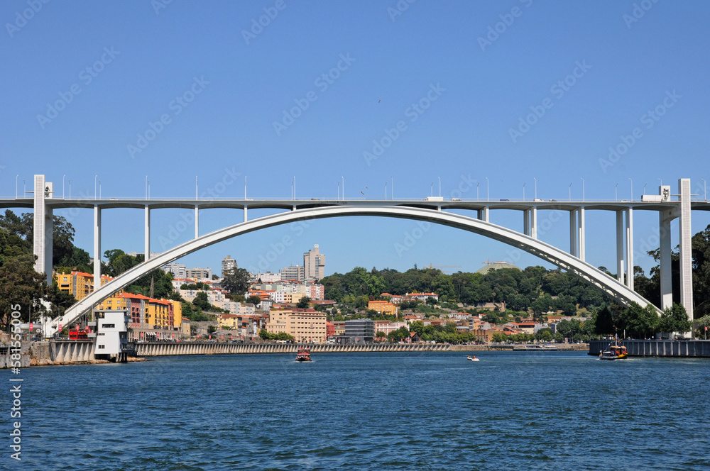 Portugal, view of Porto from Douro river