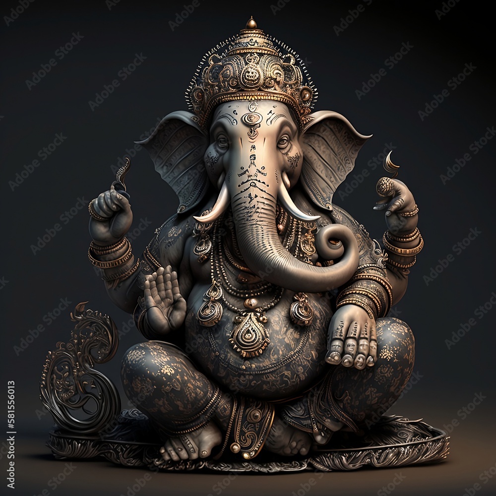 Obraz premium hindu god ganesh