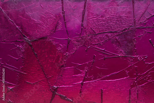 purple cracked glass background, generative ai