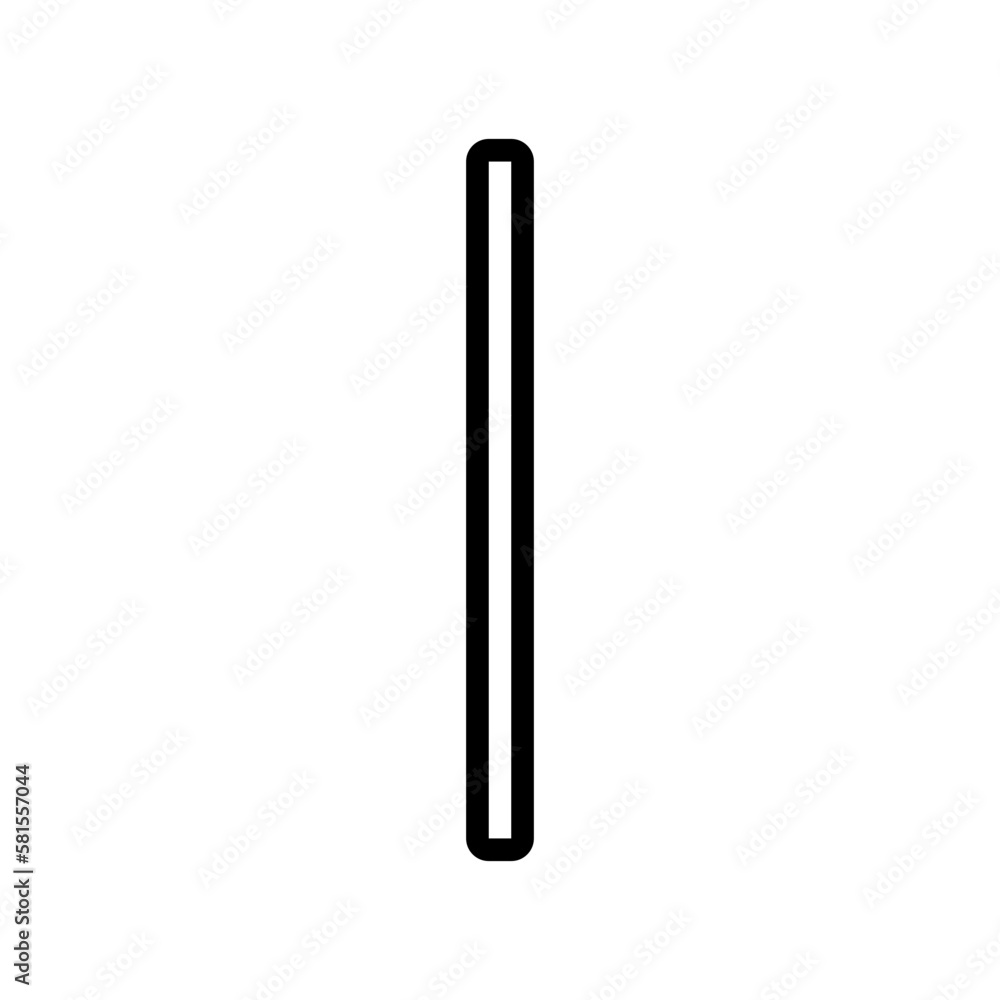 glass stirring rod chemical glassware lab line icon vector illustration glass stirring rod chemical glassware lab line icon vector illustration