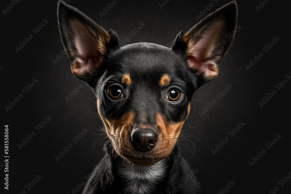 Capturing the Charm of Manchester Terrier Dogs: Studio Photoshoot