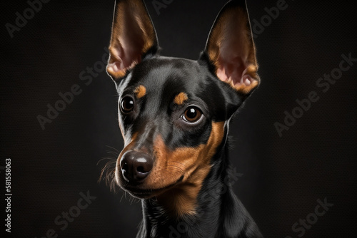 Capturing the Charm of Manchester Terrier Dogs: Studio Photoshoot