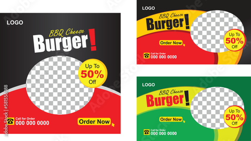 Corporate social media post design template