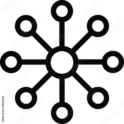 network connection icon vector . connections icon isolated on a white background, designed for web and software interfaces
