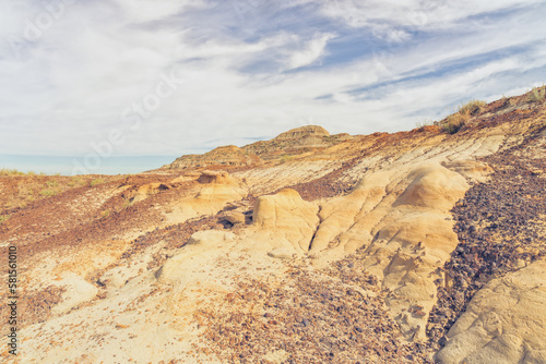 Landscape of the Badlands of Drumheller