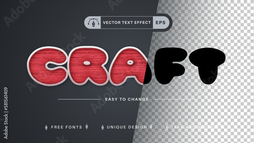 Sewing - Editable Text Effect, Font Style