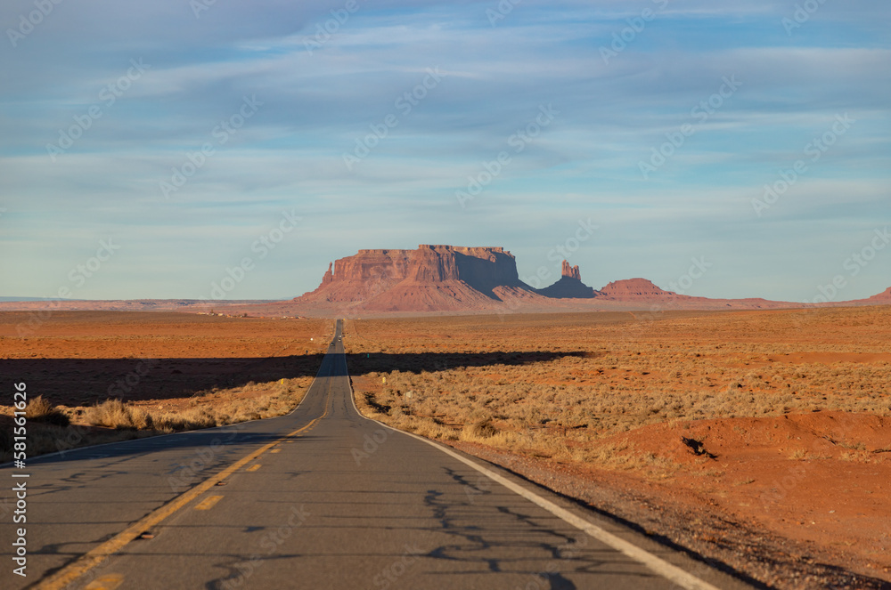 Arizona U.S. Route 163 and Monument Valley Landscape