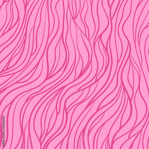 Square wavy background. Hand drawn abstract waves. Stripe texture with many lines. Waved pattern. Colored illustration for banners, flyers or posters