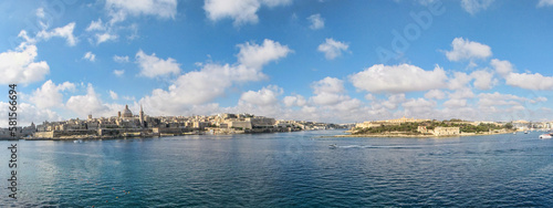 panorama from Tigne point Malta photo