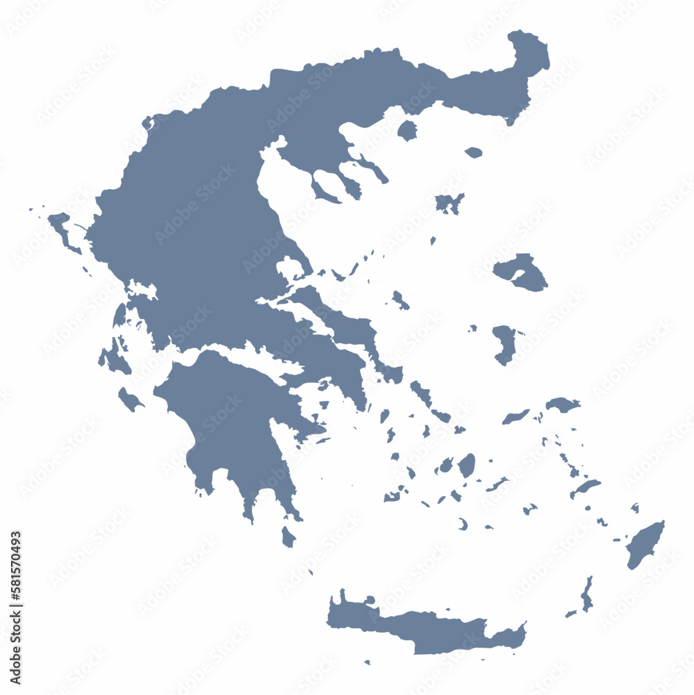 Obraz premium Greece map silhouette