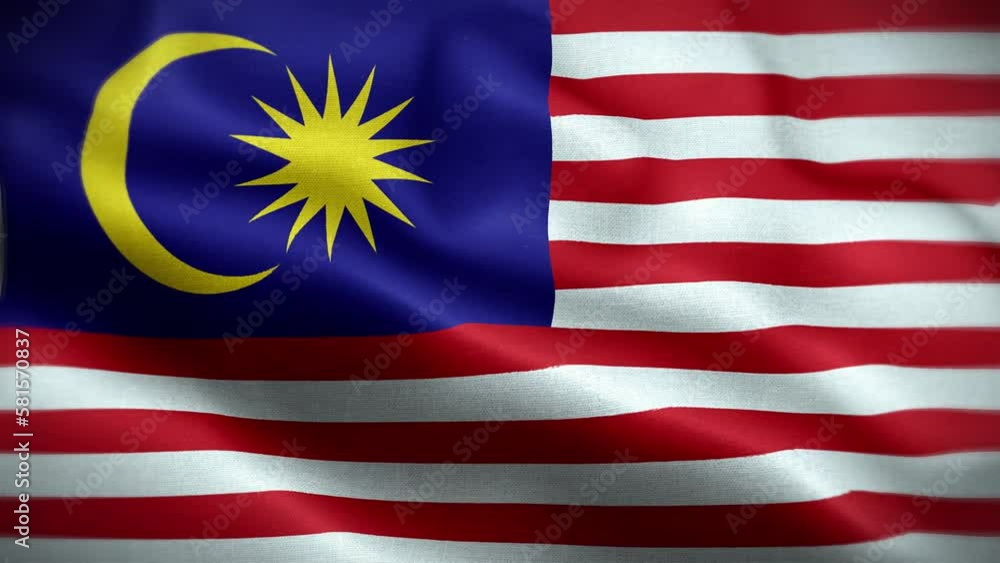 4K Textured Flag of Malaysia Animation Stock Video - Malaysian Flag Waving in Loop - Highly Detailed Malaysia Flag Stock Video 4K Textured Flag of Malaysia Animation Stock Video - Malaysian Flag Waving in Loop - Highly Detailed Malaysia Flag Stock Video