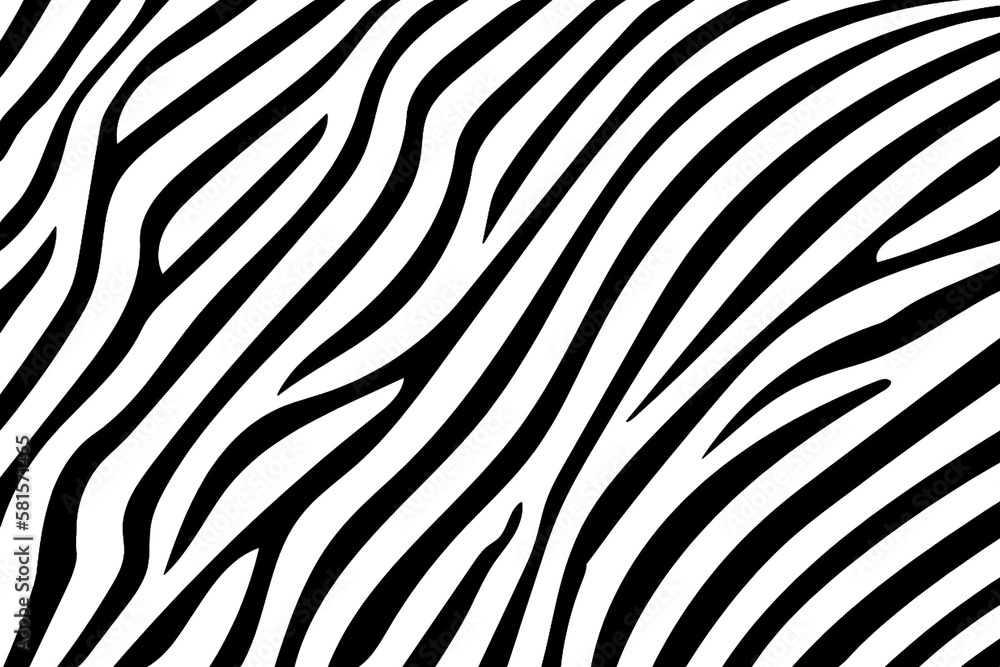Zebra skin pattern. Template for design in black and white colors. Zebra skin pattern. Template for design in black and white colors.