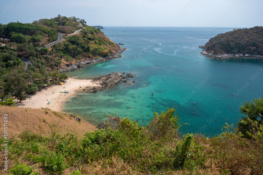 Yanui Beach is a quiet little cove located between Nai Harn Beach and Promthep Cape, Phuket, Thailand, Andaman sea. Yanui Beach is a quiet little cove located between Nai Harn Beach and Promthep Cape, Phuket, Thailand, Andaman sea.