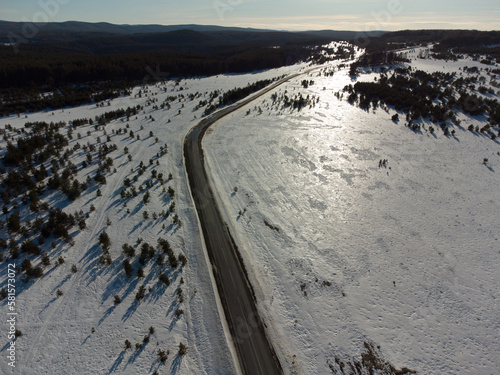 Ural village far away in the mountains of tsarist times