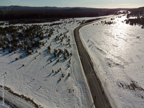 Ural village far away in the mountains of tsarist times