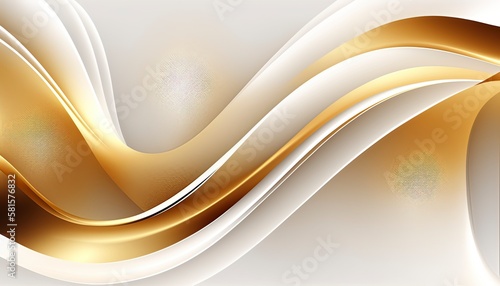 A gold and white abstract gradient , ai generated