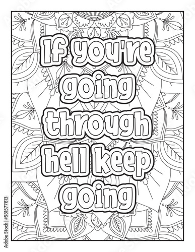  Affirmative quotes coloring page. Positive quotes coloring page. motivational quotes coloring pages design .inspirational words coloring book pages design. Motivational swear word. motivational