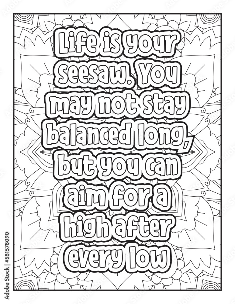 Affirmative quotes coloring page. Positive quotes coloring page ...