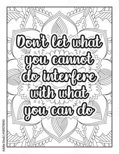  Affirmative quotes coloring page. Positive quotes coloring page. motivational quotes coloring pages design .inspirational words coloring book pages design. Motivational swear word. motivational