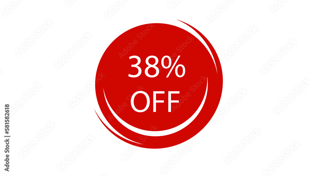 Up to % Off Special Offer Red Colored Sticker on White Background, Vector Illustration Up to % Off Special Offer Red Colored Sticker on White Background, Vector Illustration