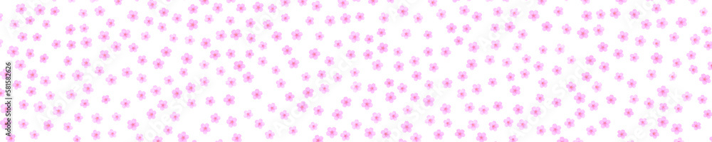 pink cherry flowers on transparent background	
