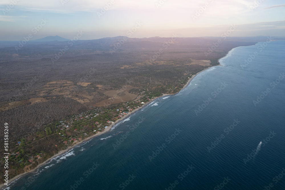 Ocean beach landscape