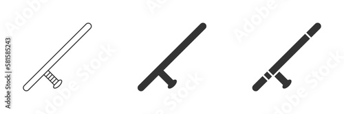 Baton icon. Simple design. Vector illustration.