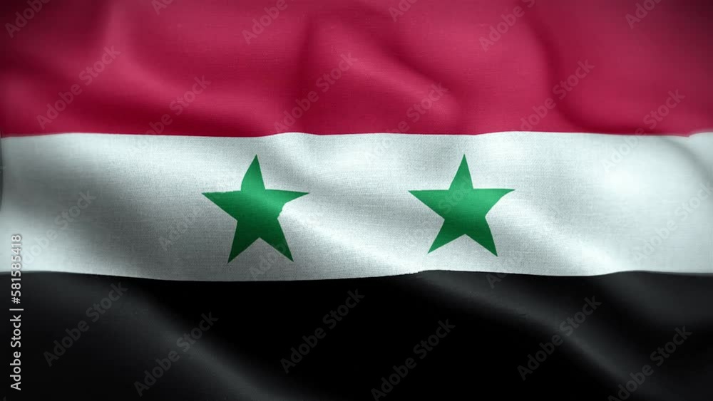 4K Textured Flag of Syria Animation Stock Video - Syrian Flag Waving in Loop - Highly Detailed Syria Flag Stock Video 4K Textured Flag of Syria Animation Stock Video - Syrian Flag Waving in Loop - Highly Detailed Syria Flag Stock Video