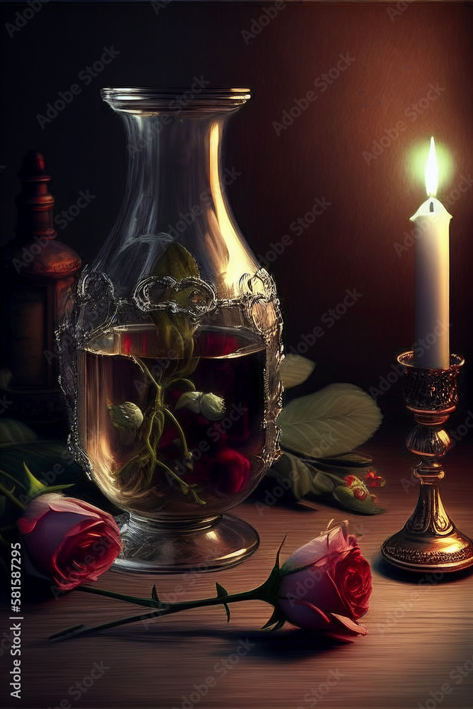 Elegant Candlelight Dinner Table Setting Elegant Candlelight Dinner Table Setting
