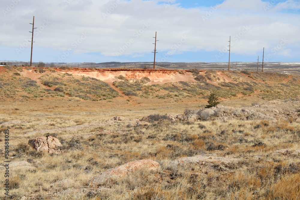 desert landscape by ridge