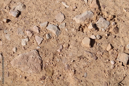 stones in dirt