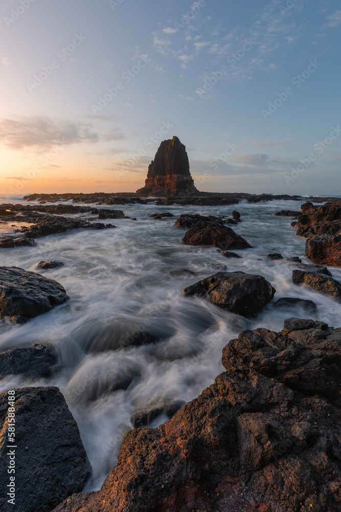 Morning view of pulpit rock at Cape Schanck, Victoria, Australia. Morning view of pulpit rock at Cape Schanck, Victoria, Australia.