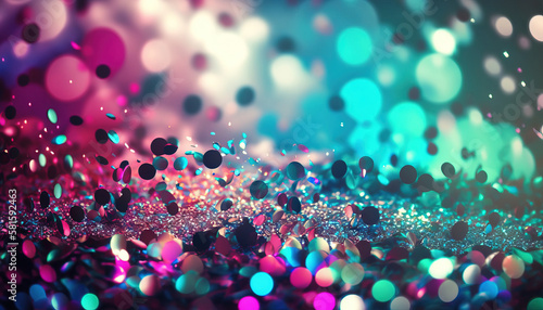Colorful glitter background. Generative AI
