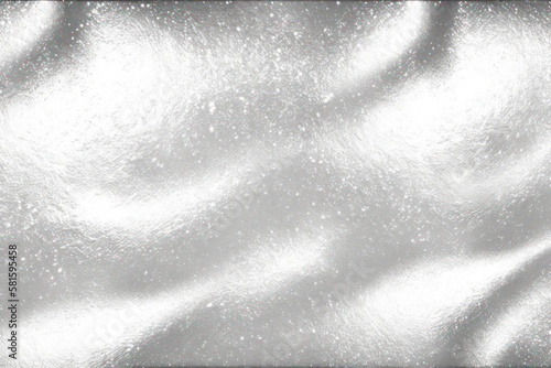 Silver foil background. Gray shiny metal background. Silver foil texture. Silver metal pattern. Christmas background. Generative AI.