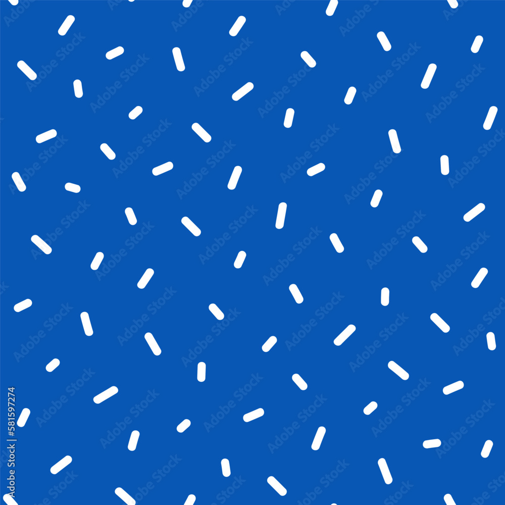 Vector abstract blue monochrome seamless pattern with chaotic lines. Kawaii background Vector abstract blue monochrome seamless pattern with chaotic lines. Kawaii background