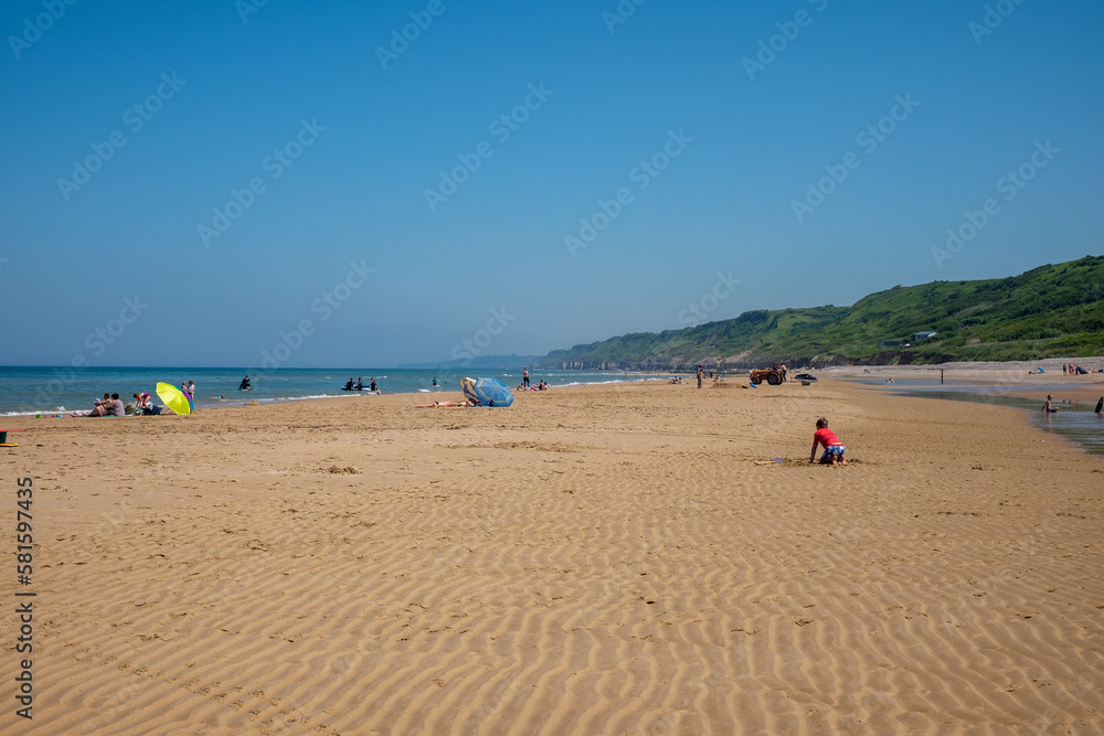 Low Tide Beach in Trouville-Sur-Mer, Normandy Low Tide Beach in Trouville-Sur-Mer, Normandy