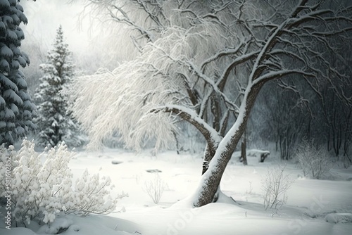 TREE WITH SNOW © Artificial Soul
