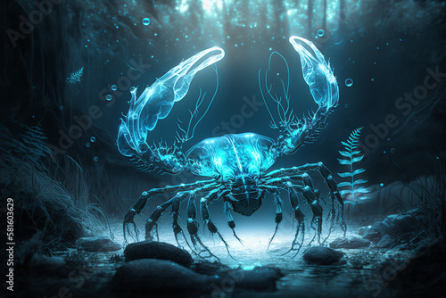 insect  bug  water  sea  blue  texture  ocean  light  sky  glass  pattern  ice  underwater  art  deep  earth  design  nature  light  space  science  illustration  energy  pattern  generative  ai
