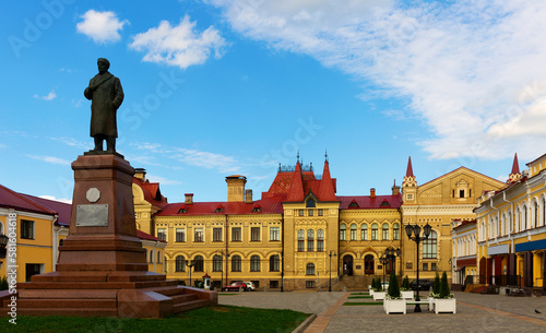 Red Square is the central square of Rybinsk. Yaroslavskaya region. Russia photo