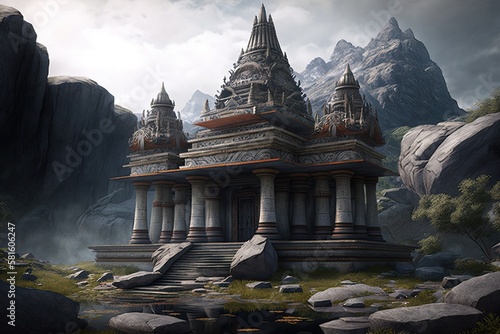 Obraz na płótnie Discover the Majesty of a Hindu Temple w salonie